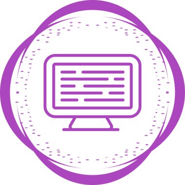 Bilgisayar web simge vektör çizim