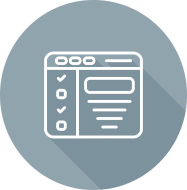 Tasarım Özeti. Web simgesi basit illüstrasyon  