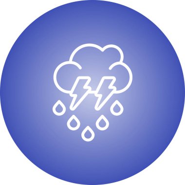 Modern bulut simgesinin vektör illüstrasyonu 