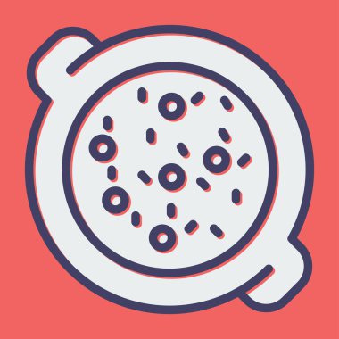 Güveç. Web simgesi basit illüstrasyon