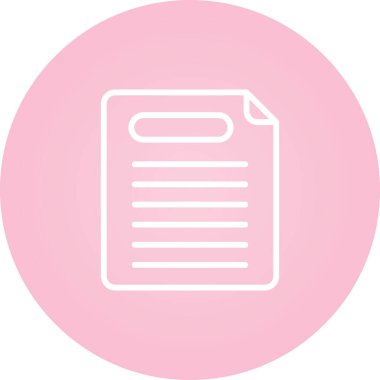 rapor belgesi simgesi, vektör illüstrasyonu 