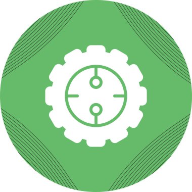 Teçhizat Web simgesi basit illüstrasyon