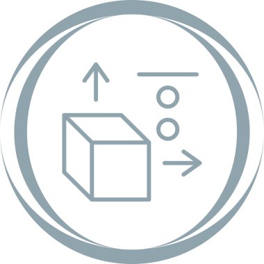 3B tasarım web simgesi, vektör illüstrasyonu