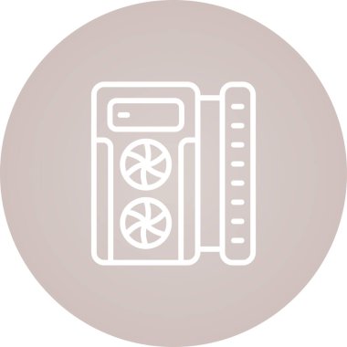 Oyun PC simgesi, vektör illüstrasyonu basit tasarım