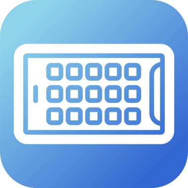 Tablet modern simgesinin vektör illüstrasyonu