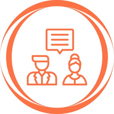 Tartışın. Web simgesi vektör illüstrasyonu