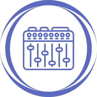 Ses Karıştırıcı simgesinin vektör çizimi 