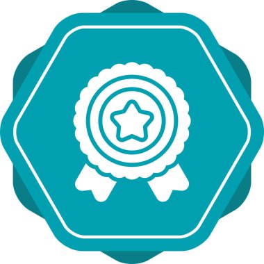 Web simgesi, vektör çizim madalya