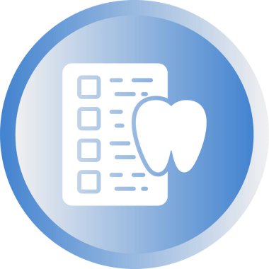 Kontrol listesi web simgesi, basit vektör illüstrasyonu