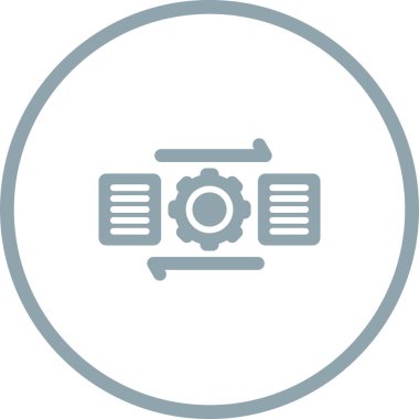 Dosya yönetimi simgesi, vektör illüstrasyonu