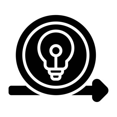 Agile Analitik ampul vektör illüstrasyonu