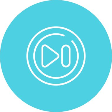 Hızlı ileri düğme vektör illüstrasyonu