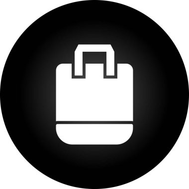 Alışveriş Torbası. Web simgesi basit illüstrasyon