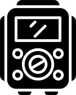 Voltaj Test Ağı simgesi, basit vektör illüstrasyonu