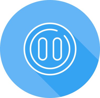 Video Duraklatma Çemberi Simge vektör çizimi