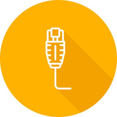 Ethernet web simgesinin vektör illüstrasyonu