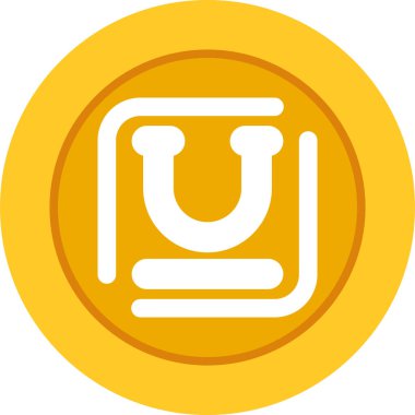 Altı çizili simge düz ve basit set tasarımı