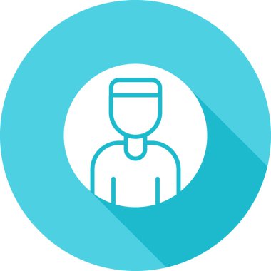 kullanıcı avatar simgesi vektör çizimi