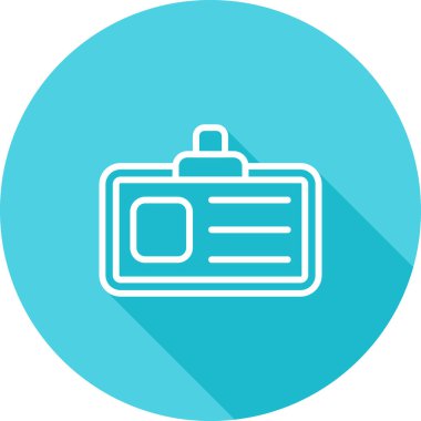 Kartvizit simgesinin vektör illüstrasyonu 