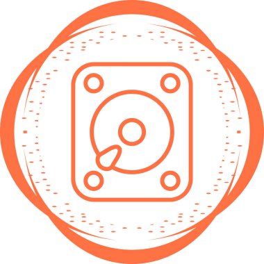 Harici Hard Diskin vektör çizimi 