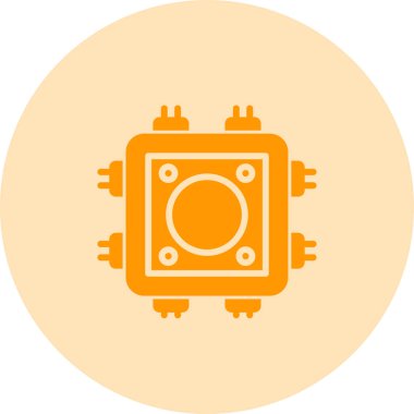 Kablo bezi. Web simgesi basit illüstrasyon