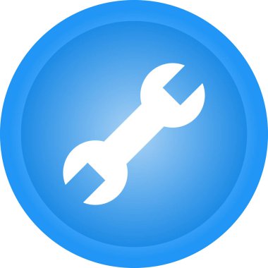 İngiliz anahtarı. Web simgesi basit illüstrasyon