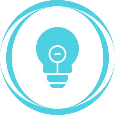 ampul simgesi modern basit illüstrasyon 