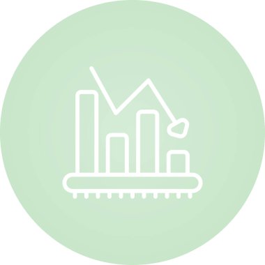 Beyaz Arkaplanda Çubuk Çizelgesi Analiz Vektörü Simgesi İzole Edildi 