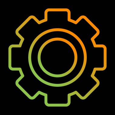 ayar simgesi, vektör illüstrasyonu