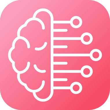  İş Zekası web simgesi vektör illüstrasyonu 