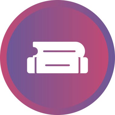 Kitap simgesi, vektör illüstrasyonu basit tasarım