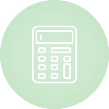 hesap makinesi web simgesi, vektör illüstrasyonu 