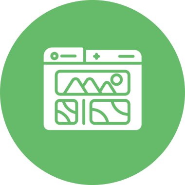 Görüntüler. Web simgesi basit illüstrasyon