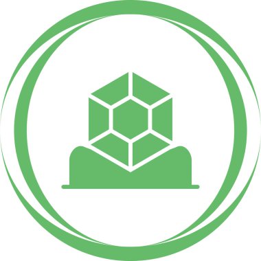 Mücevher simgesi, vektör illüstrasyonu basit tasarım