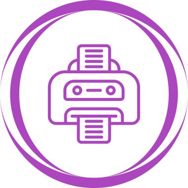 Modern robot simgesinin vektör çizimi