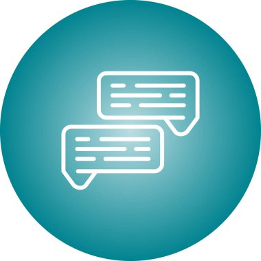 Sohbet balonları. Web simgesi basit illüstrasyon