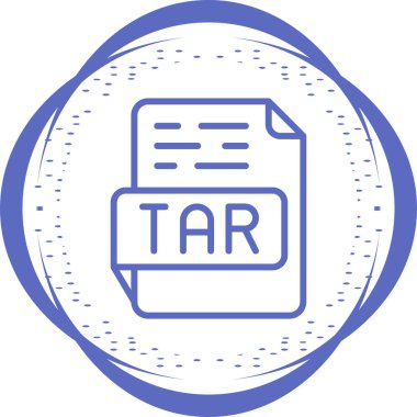 tar dosya biçimi vektör illüstrasyonu