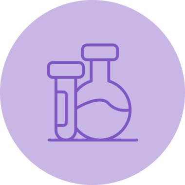 vektör matarası ve tüp simgesi çizimi