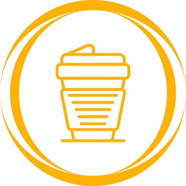 kahve fincanı simgesi web illüstrasyonu