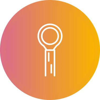 Vektör illüstrasyonu, Kablo Lugs simgesi arkaplanı         