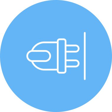 elektrik dolgu simgesi web basit illüstrasyon