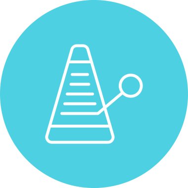 Metronom simgesinin basit çizimi