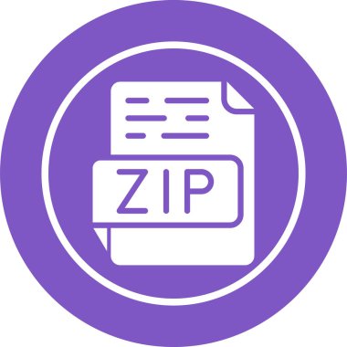 zip simgesi vektör illüstrasyonu