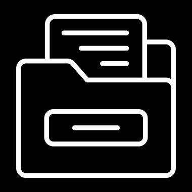 Dosya Dizini Web simgesi basit illüstrasyon