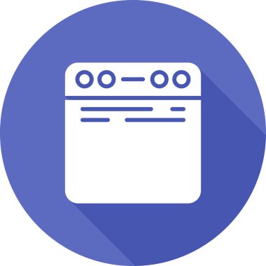 Web tarayıcı simgesi, vektör çizim     