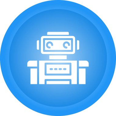 robot ağ simgesi, vektör illüstrasyonu