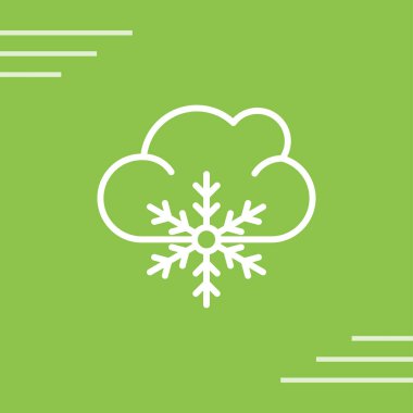 Modern bulut simgesinin vektör illüstrasyonu 