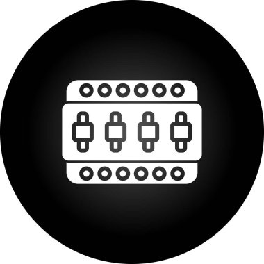 Aktarım Düğmesi simgesi, vektör illüstrasyonu