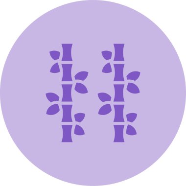 Bambu, ağ basit illüstrasyon