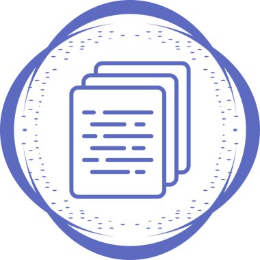 belge sayfa simgesi, vektör illüstrasyonu basit tasarım